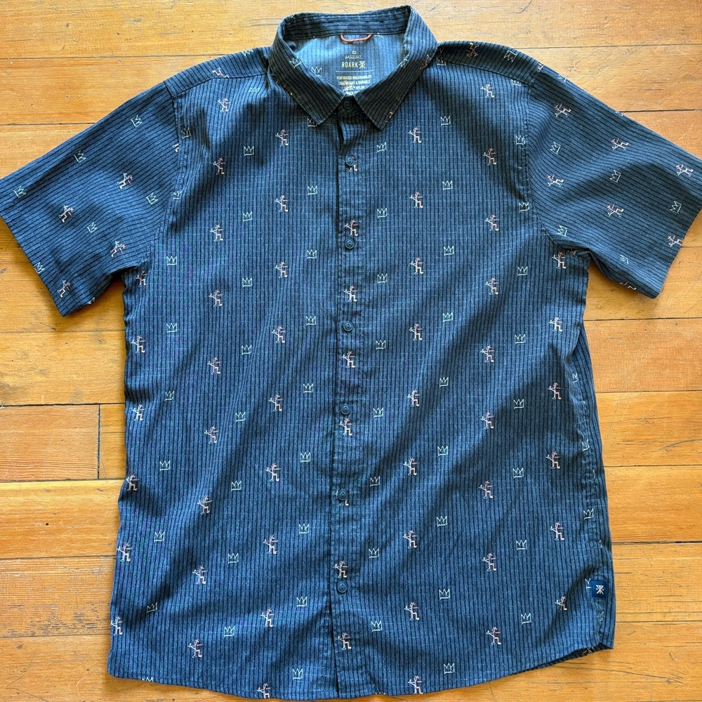 Roark Basquiat Bless Up Breathable Stretch Shirt
Black
Size L